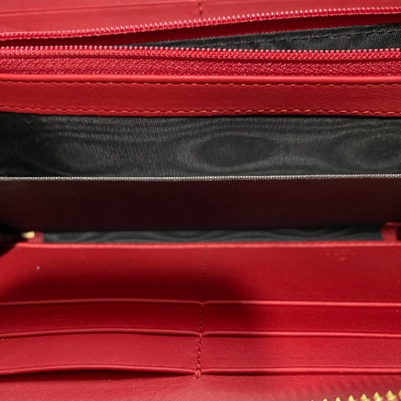 Gucci Red Bamboo Wallet - Picture 6 of 15